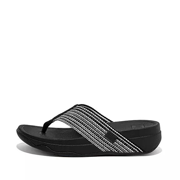 FitFlop Women's SURFA Toe Post Sandals - Midnight Navy (QHUVY-3160)